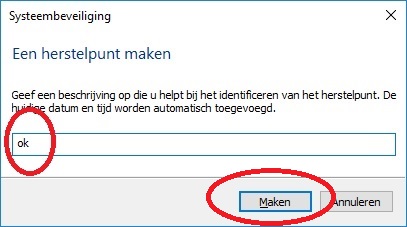 Systeemherstel Inschakelen Windows Help