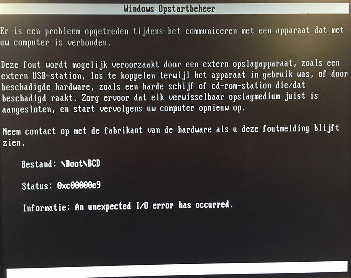 Error 0xc00000e9, Windows 10 Help