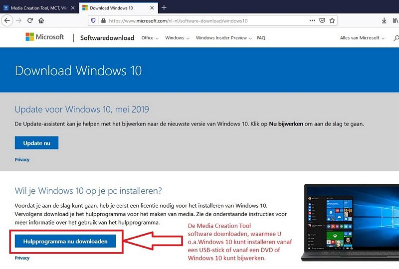 Media Creation Tool W10, versie 1903, Windows 10 Help