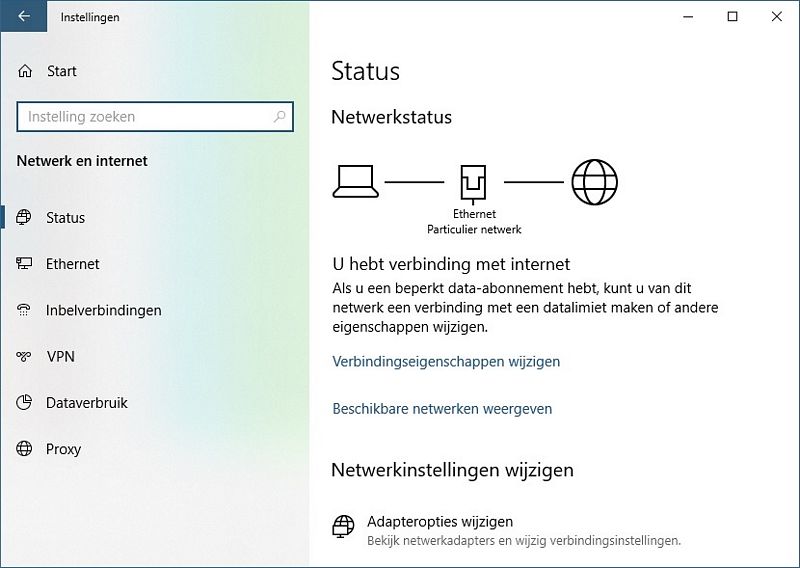 Websites niet bereikbaar, Windows 10 Help