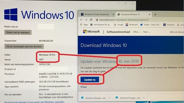 Windows 10 версия 1511 как обновить до 1903